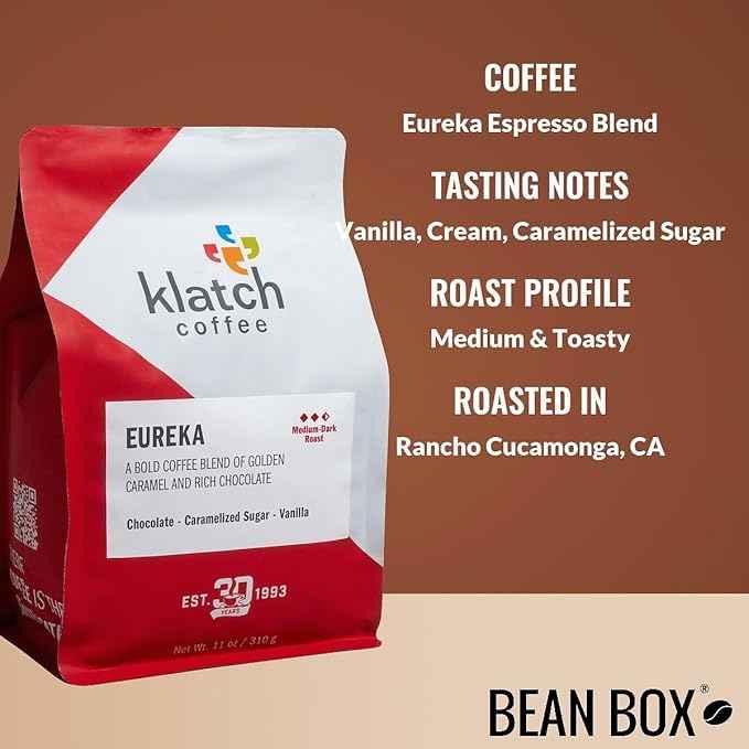 Bean Box Coffee Sampler - Espresso Roast, 4-Pack, Freshly Ground, Gourmet Coffee