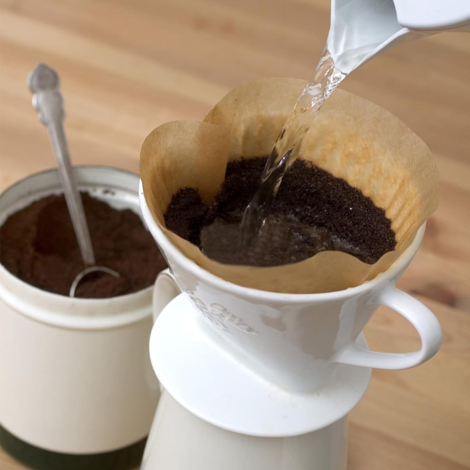 200 Count Coffee Filter #2, 2 Coffee Filters Cone Unbleached Disposable Coffee Filters 2 Cone Paper Fits for Drip and Compatible with Pour Over Coffee Maker(2-6 Cup) - Blissbrew