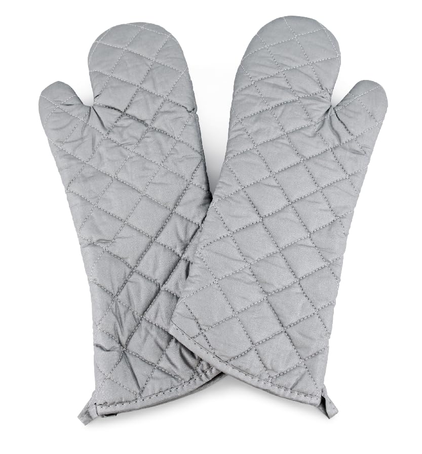 17 Inch Extra Long Heat Resistant Oven Gloves New Cotton Oven Mitts Kitchen Gloves High Temperature Cooking Tool BBQ Gloves