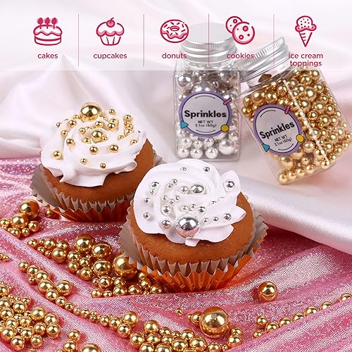 Pearl Sprinkles for Cake Decorating (4.2 Ounce)