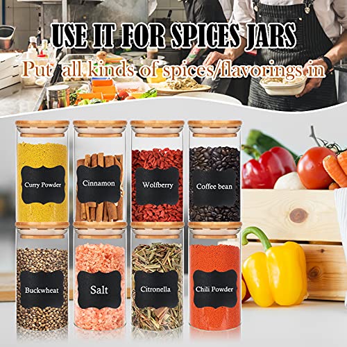 15 Pack 10 oz Glass Jars With Bamboo Lids for Kitchen (15 Count)