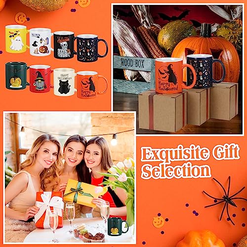 8 Pcs Ceramic Coffee Mugs 12 Oz Handle