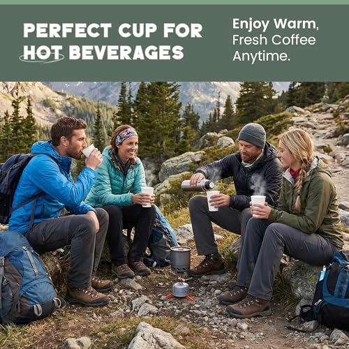 Paper Cups 16 oz 1000 Pack for Coffee & Tea Made in USA (1000 Count)