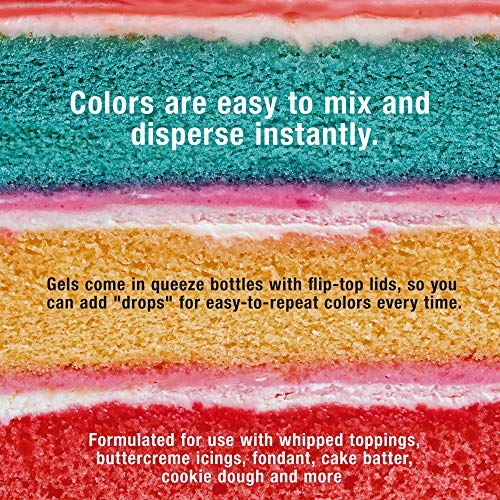 24 Color Cake Food Coloring Liqua (16.8 Fl Oz)