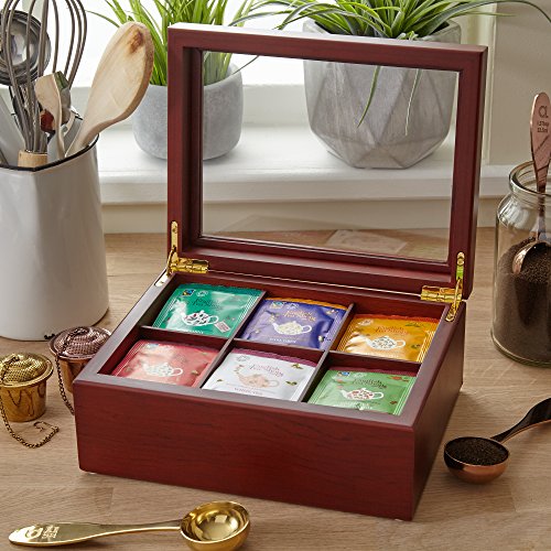 Tea Box Luxury Wooden Tea Bag Organizer from The Apace Premier Collection