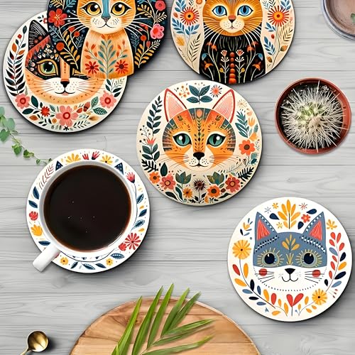 Wood Coasters Set of 6 (6 Count)