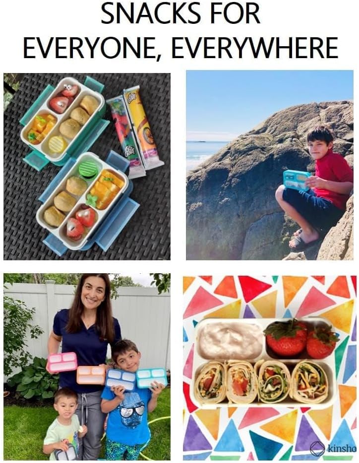 Small Snack Box Containers for Kids Toddlers (2 Count)