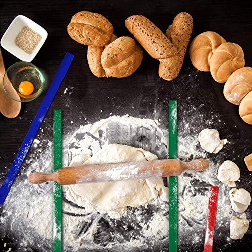 6Pcs Silicone Rolling Pin Guides Non (6 Count)