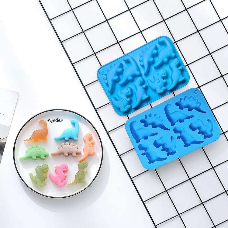 Dinosaur Silicone Gummy Candy Molds (16 Count)