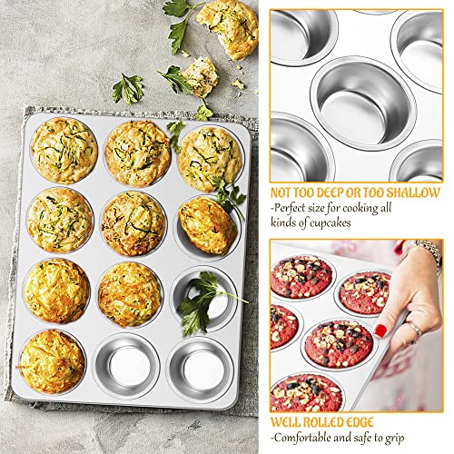12 Cup Muffin Pan Set of 4 (4 Count)
