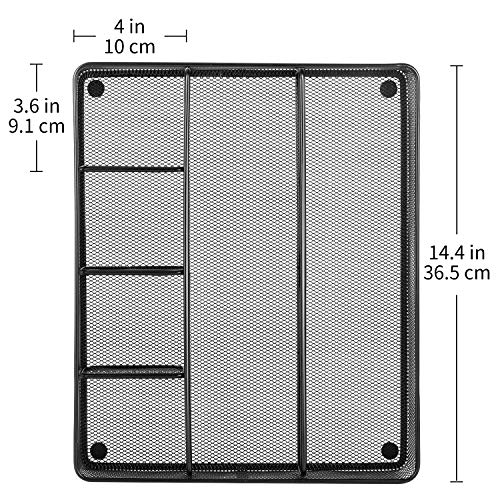 Mesh Desk Drawer Organizer with 6 Compartments (4 Count)