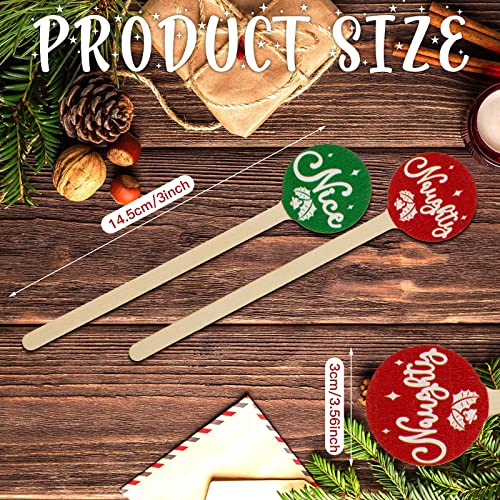 120 Pcs Wooden Christmas Coffee Stirrers Stir Sticks
