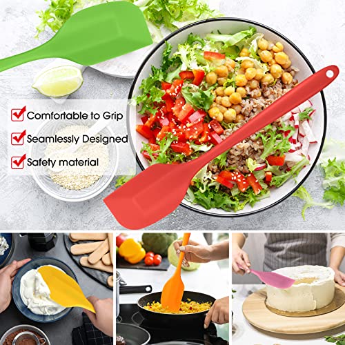 84 Pcs Mini Silicone Spatulas Bulk 8.3 Inch Heat Resistant Scrapers Rubber Spatulas Seamless Design Non Stick Flexible for Kitchen Use Cooking Baking Mixing (84 Count)