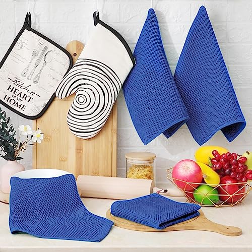 100% Cotton Waffle Weave Kitchen Dish Cloths 8 (8 Count)