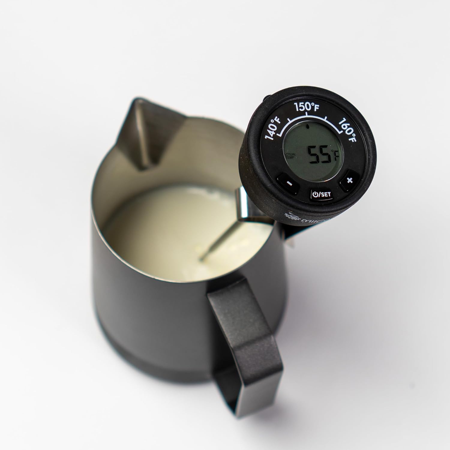 MiiCoffee Digital Milk Frothing Thermometer with Clip, Espresso Machine Accessories for Steaming Milk (Fahrenheit)