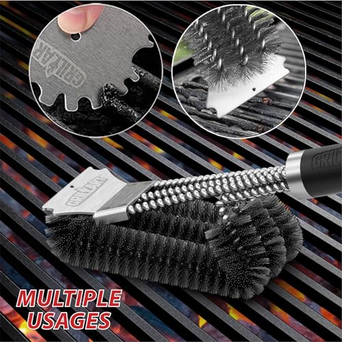Grill Brush and Universal Fit Scrapers (19.95 Count)