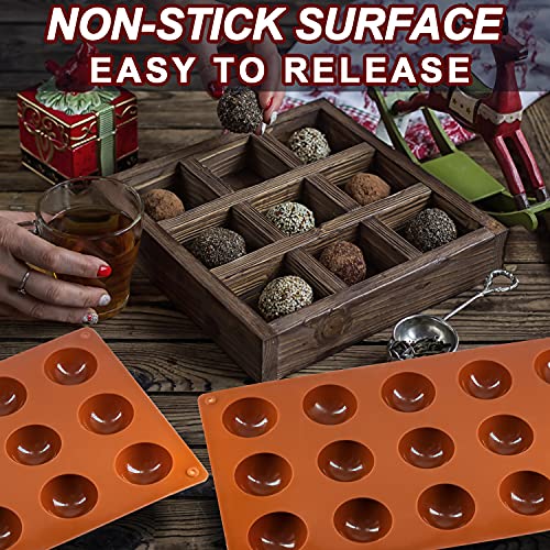 Semi Circular Silicone Molds (82 Count)