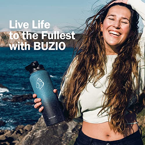 40 oz Insulated Water Bottle with Paracord Handle & Straw Spout Lids