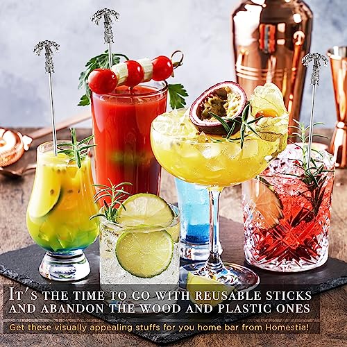 6 Pcs 7.5'' Metal Stir Sticks
