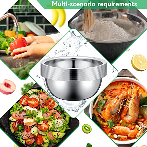 Stainless Steel Mixing Bowls Set (12 Count)