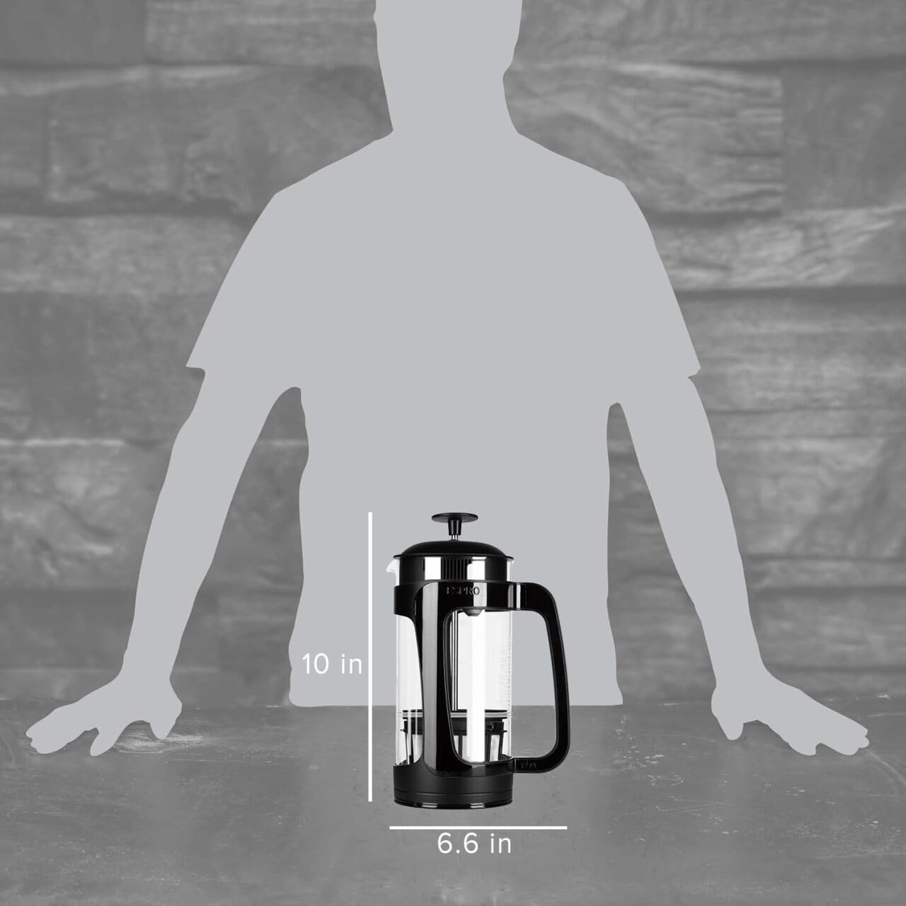 ESPRO - P3 French Press Coffee Maker – Patented Double Microfilter for Sludge and Grit Free Coffee, Black, 32 oz - Blissbrew