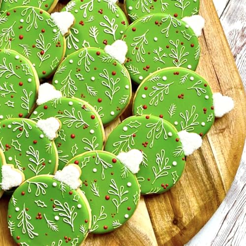 Christmas Ornament Cookie Cutters 4Pcs for Baking Decorating (4 Count)
