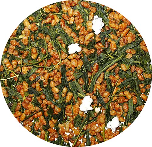 Japanese Genmaicha Popcorn Green Tea premium green tea helps the stomach to digest (8 Ounce)