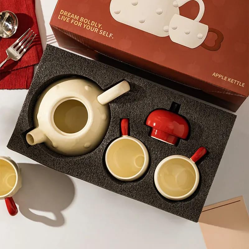 Apple themed Modern Tea Set