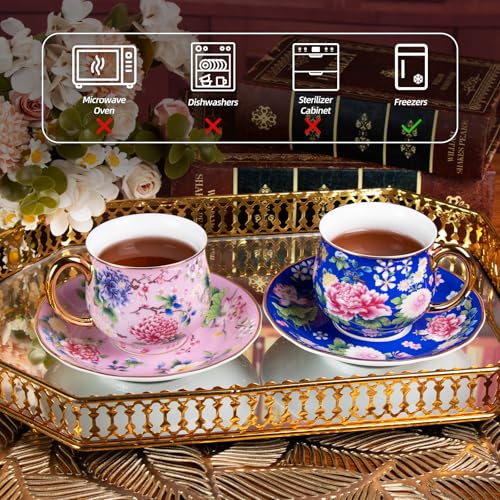 Tea Cup and Saucer (2 Count)