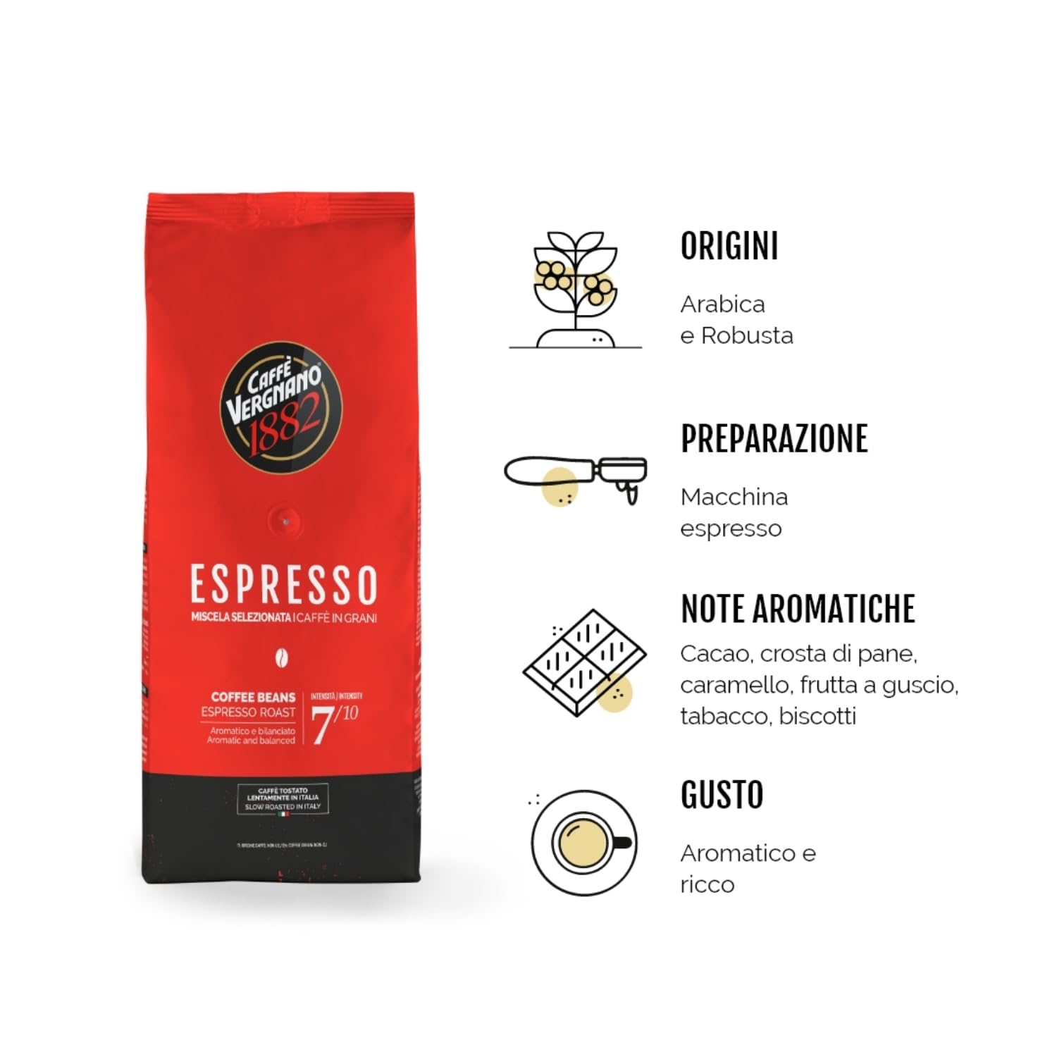 Caffe Vergnano Whole Bean Coffee (35.27 Ounce)