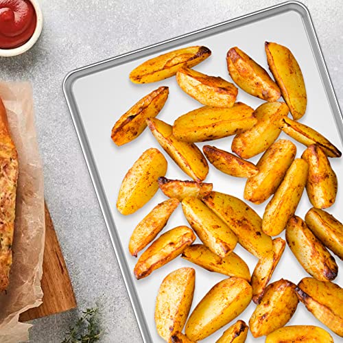Baking Sheet with Silicone Mat Set