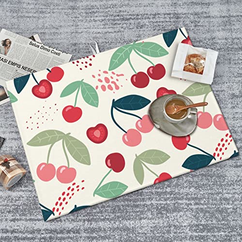 Large Dish Drying Mats For Kitchen Counter Microfiber Kitchen Drying Mat XL Draining Pad Absorbent Quick Drying Dish Mat 18x24 Inch