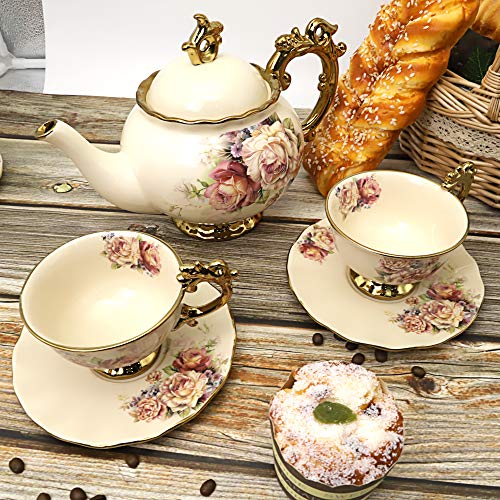 15 Pieces British Porcelain Tea Set