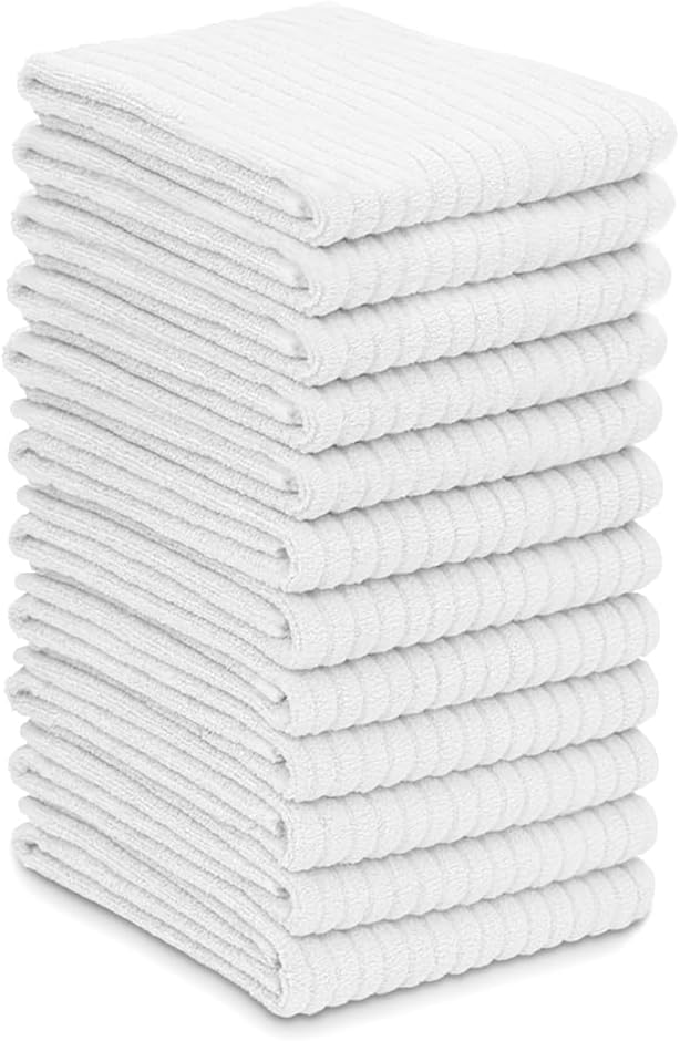 ZUPERIA Bar Mop Kitchen Towels - Pack of 12 (16