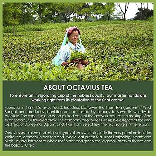 Octavius Wooden Caddy Tea Sampler Pack | 3 Premium Loose Leaf Teas – Assam, Darjeeling & Nilgiri | Elegant Wooden Box Gift Set | Perfect Tea Sampler for Gifting & Tasting