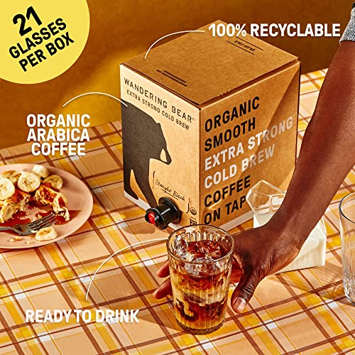 Straight Black Organic Cold Brew Coffee On Tap (128 Fl Oz)