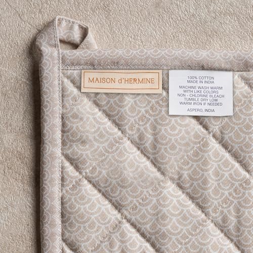 100% Cotton Oven Mitt & Pot Holder Set