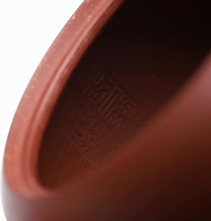 Fine Yixing Clay Teapot Set,Chinese Genuine Handmade Zisha Tea Pot 7.8 Oz with 2 Cups,Infuse Brew Kungfu Tea Maker