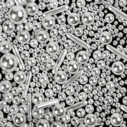 Silver Sprinkles for Cake Decorating (4.6 Ounce)