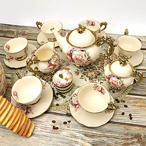 15 Pieces British Porcelain Tea Set
