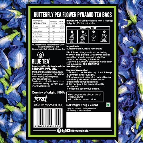 Butterfly Pea Flower Tea (100 Count)