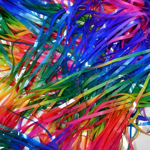 Colorful Streamers Fringe Backdrop 80s 90s Party Decorations (2 Count)