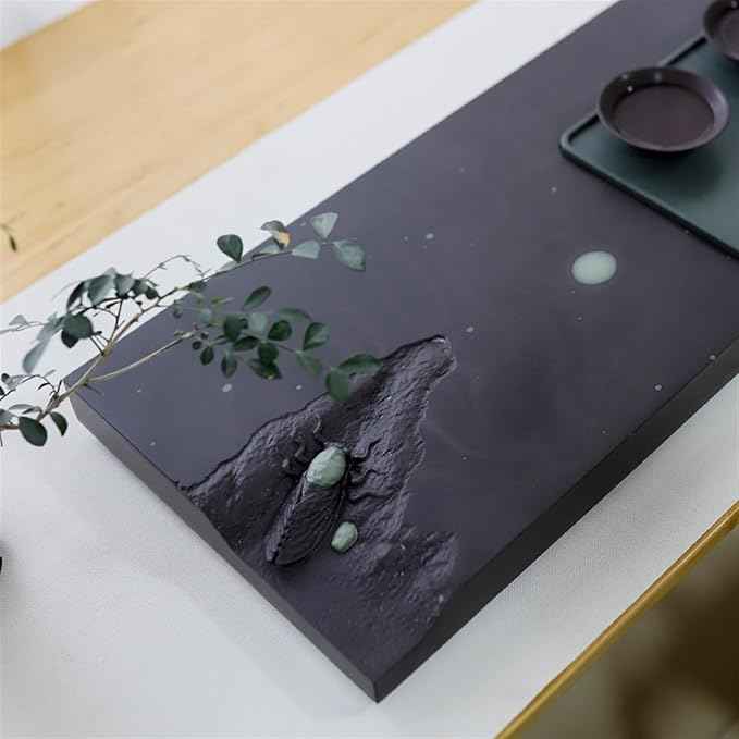 Tea Set Inkstone Tea Tray Office Living Room Modern Gift Purple Dragon Jade Stone Head Large Tea Table For Home Use Chinese Tea Set