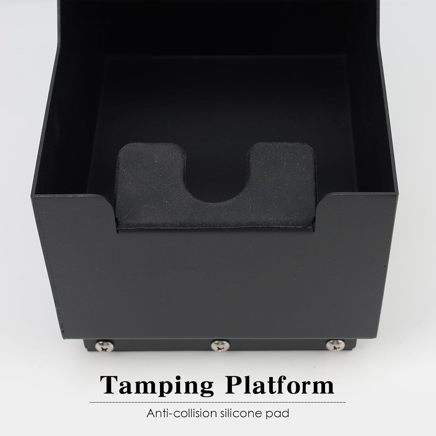 Espresso Knock Box, Stainless Steel Coffee Bag Container, With Steel Bracket And Noise Reducing Rubber Ring (Rectangle L-No base)