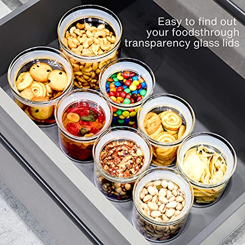 17oz Glass Jars with Airtight Lid (6 Count)