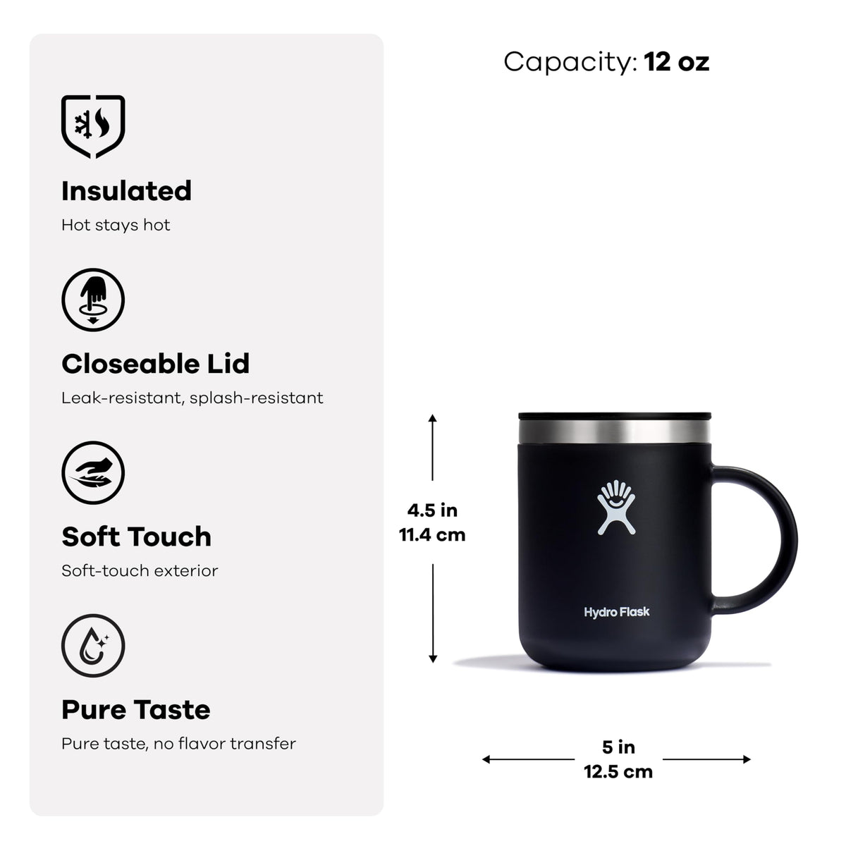 Top view of insulated stainless steel mug