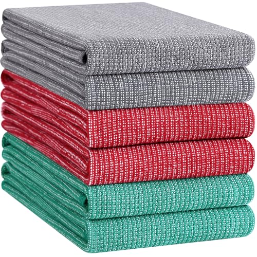 380 GSM Cotton Premium Kitchen Towels 6 Pack (6 Count)