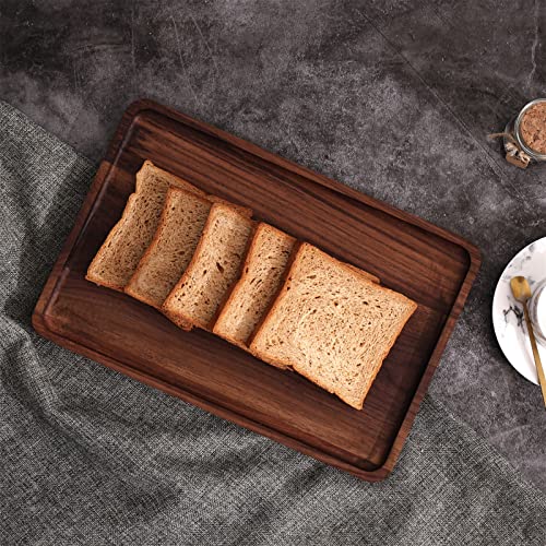 Rustic Walnut Wood Serving Tray