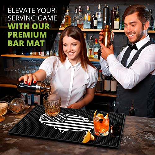 American Flag Bar Mat