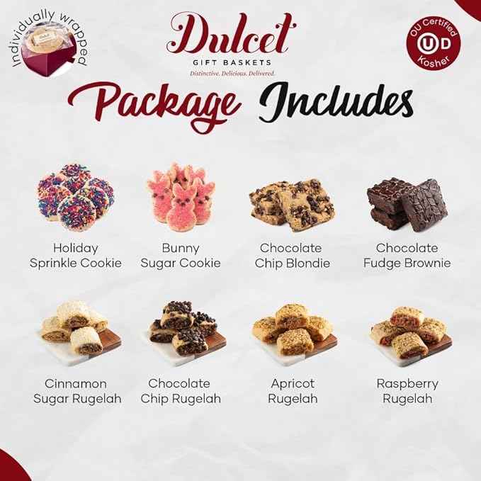 Food Gift Baskets, Thank You, Sympathy, Get Well, Birthday Cake Gift Baskets for Men, Women, Him, Her Friends, Family, Coworkers, by Dulcet Gift Baskets
